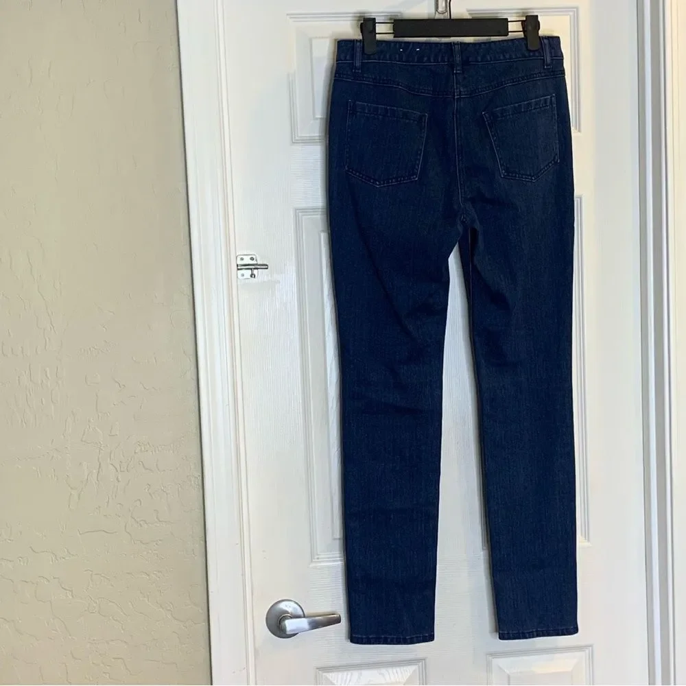 J. McLaughlin dark wash straight leg jeans sz 4
